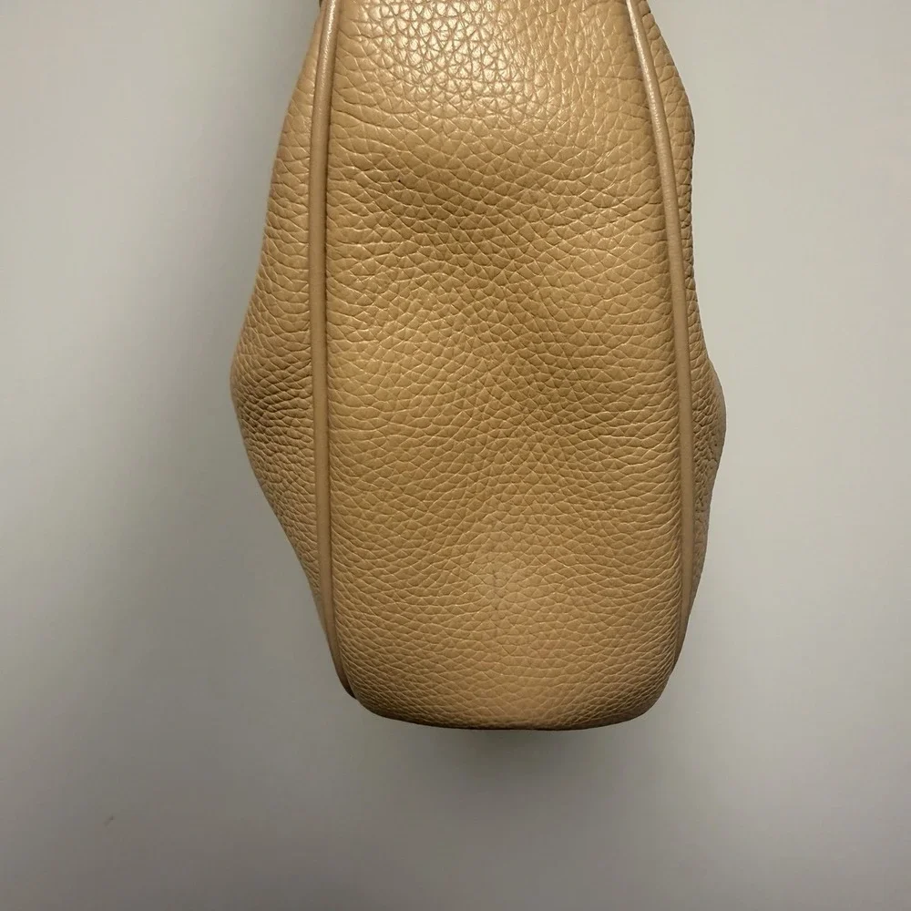 Michael Kors Tan Hobo Shoulder Bag with Gold Chain Accent